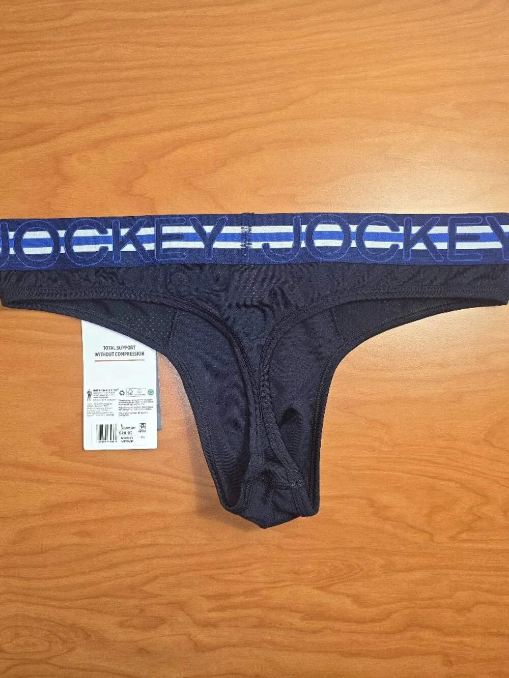 Jockey Men's Sport Stability Pouch Microfiber Thong - Large - Jockey Blue